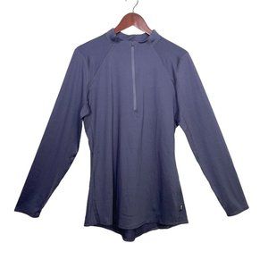 REI Co-op 1/4 Zip Long Sleeve Top Purple Polyester Blend- Women's Size L- EUC